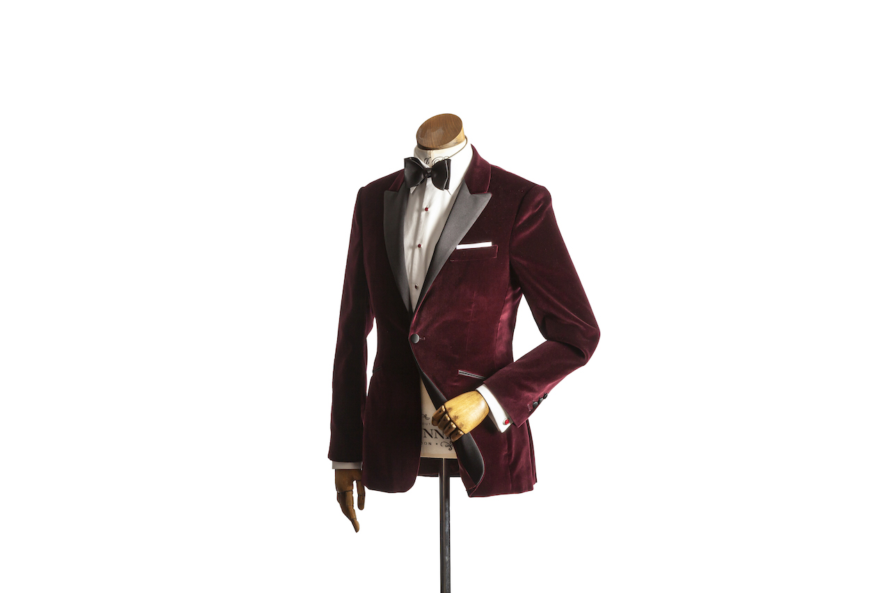 Burgundy Velvet Tuxedo