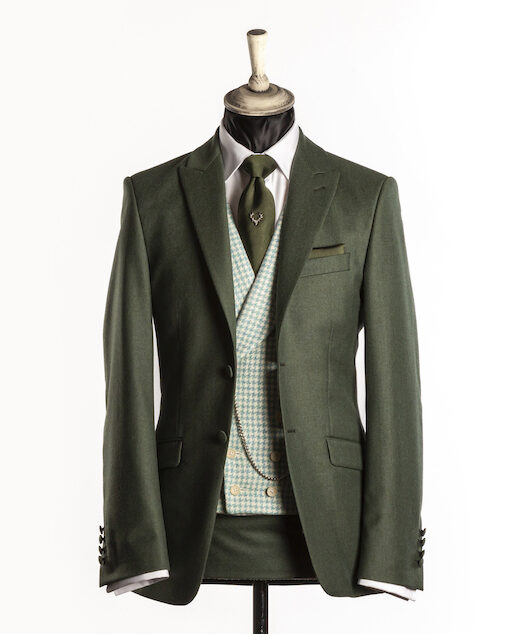 Green Wedding Suit hire 2025