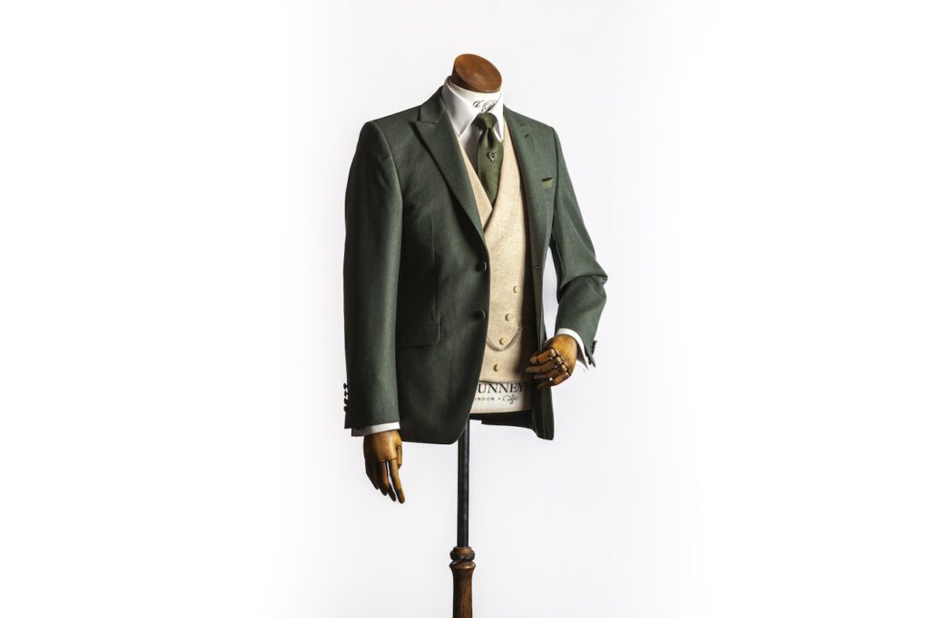 Green Suit with Cream Waistcoat