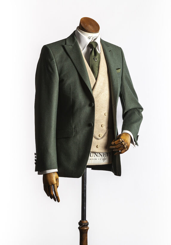 Green Suit with Cream Waistcoat