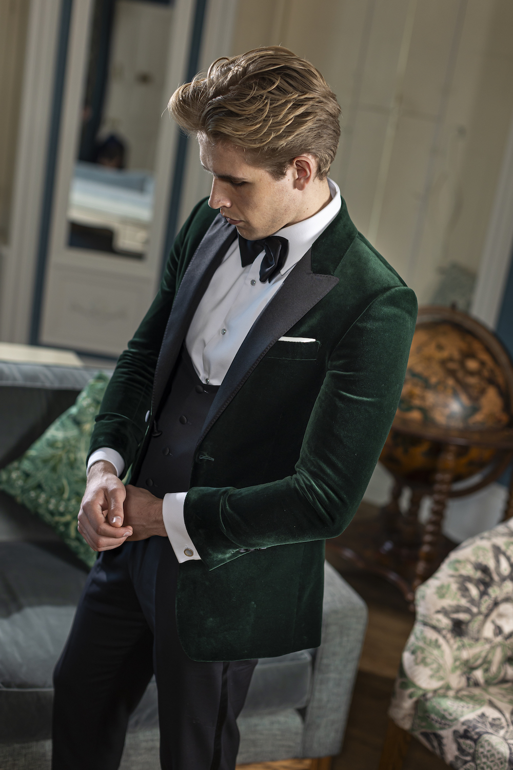 Green Velvet Dinner jacket Tuxedo