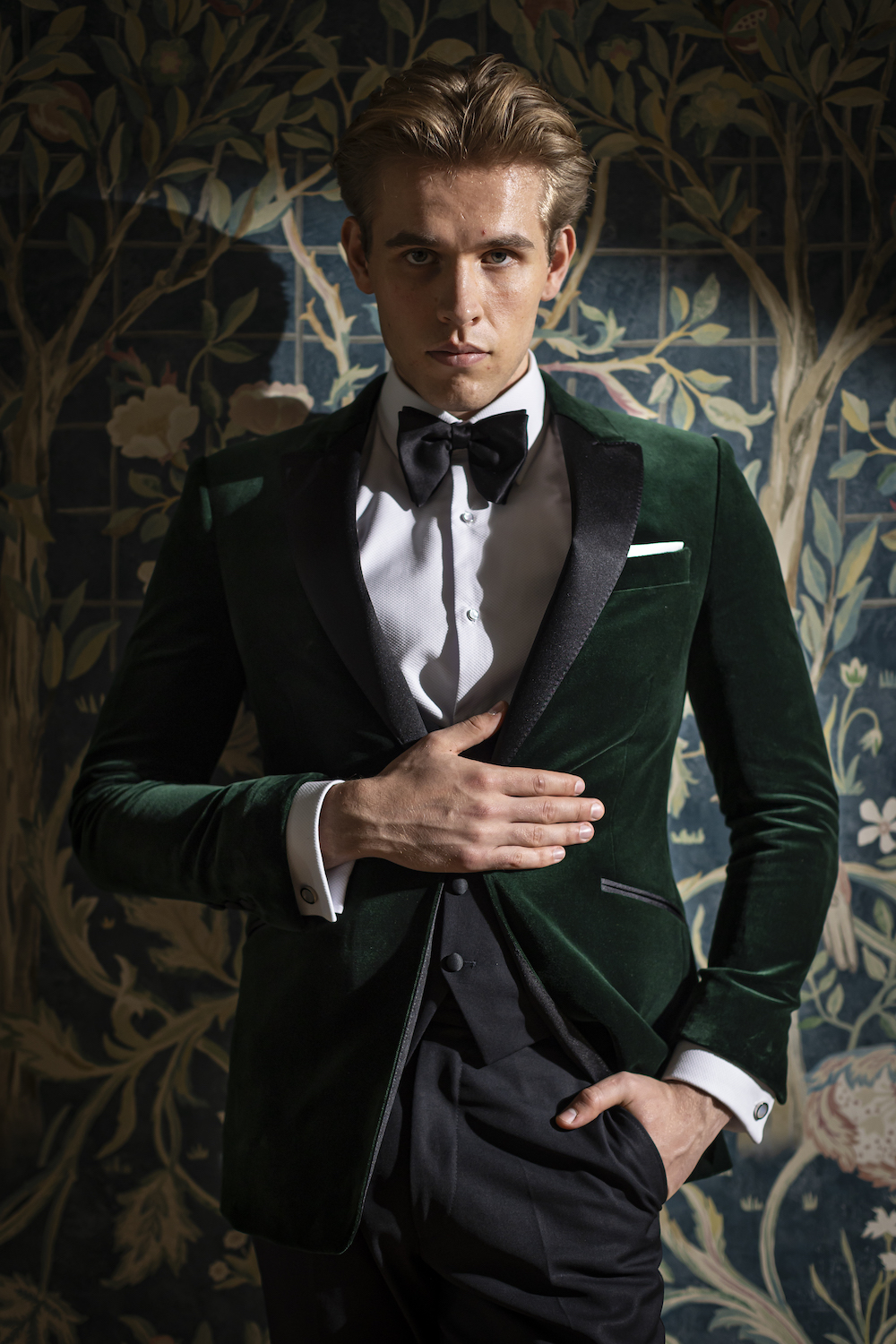 Green Velvet Wedding Tuxedo