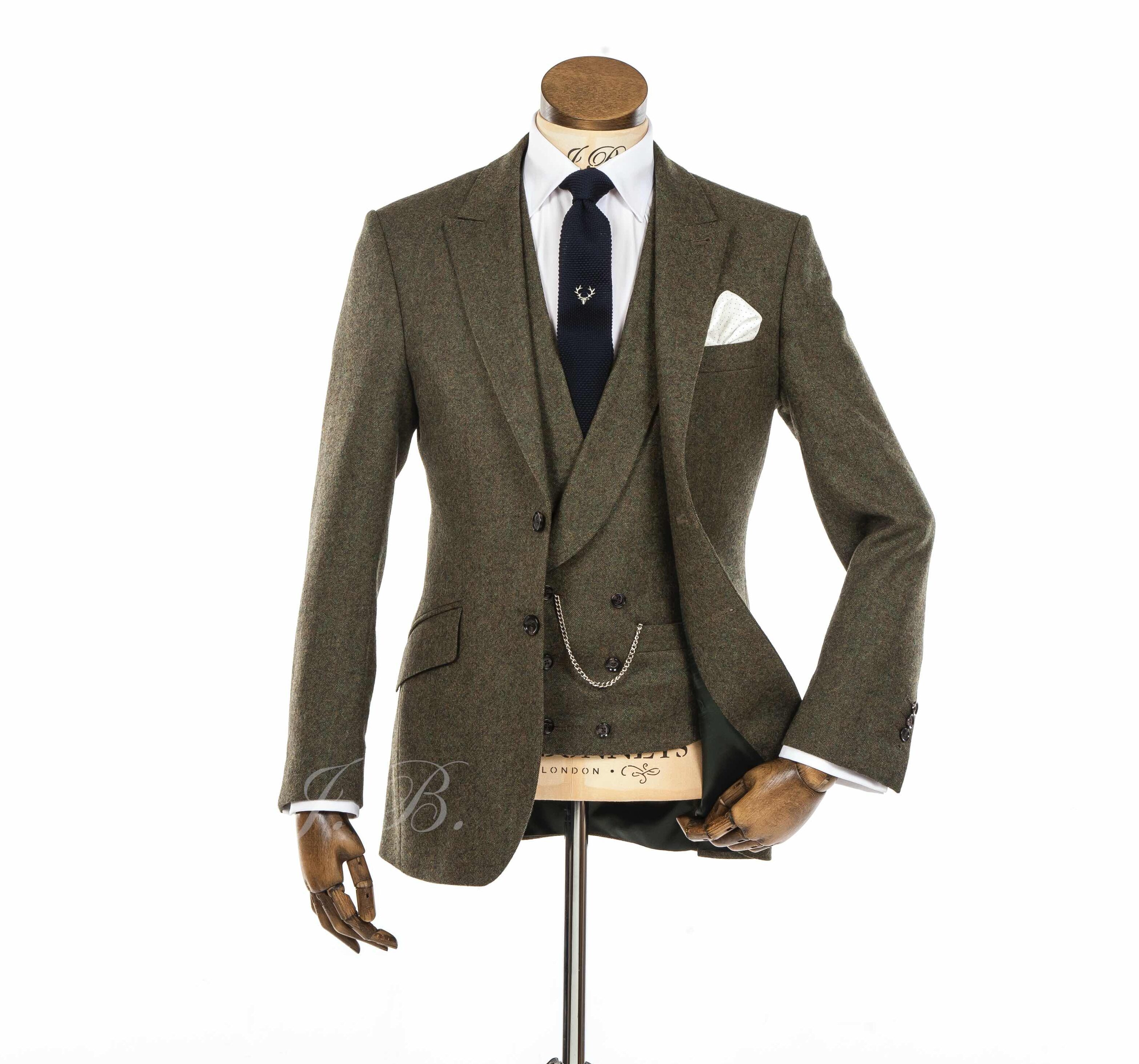 Green Tweed Suit